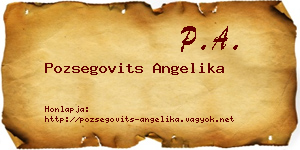 Pozsegovits Angelika névjegykártya